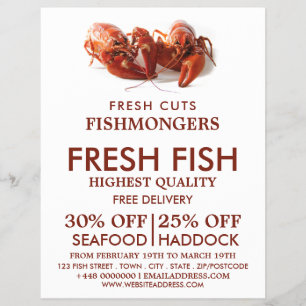 Freshwater Lobster, Fishmonger/Wife, Fish Market Flyer
