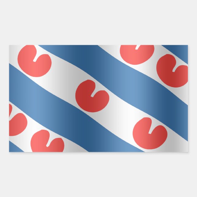 Fresian Flag Rectangular Sticker (Front)
