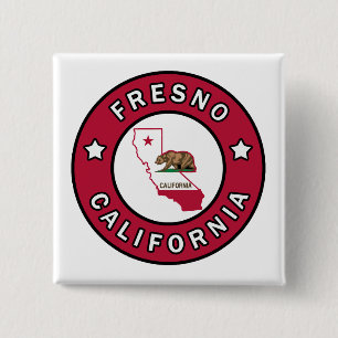 Fresno California 15 Cm Square Badge