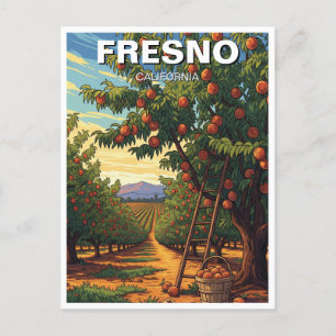 Fresno California Central Valley Postcard