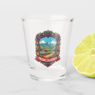 Fresno California Central Valley Shot Glass
