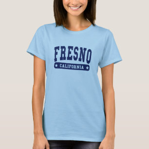 Fresno California College Style tee shirts