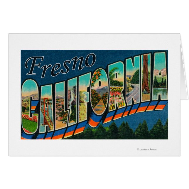 Fresno, California - Large Letter Scenes 2 (Front Horizontal)