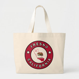 Fresno California Large Tote Bag