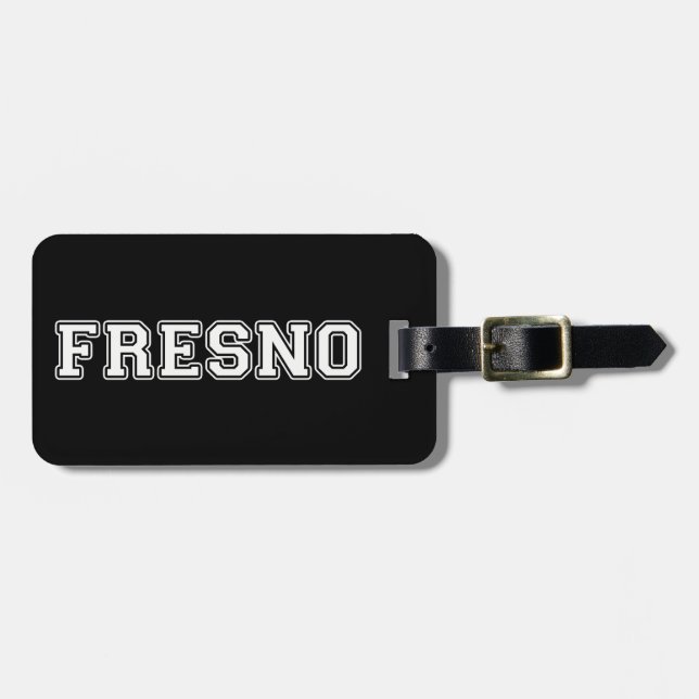 Fresno California Luggage Tag (Front Horizontal)