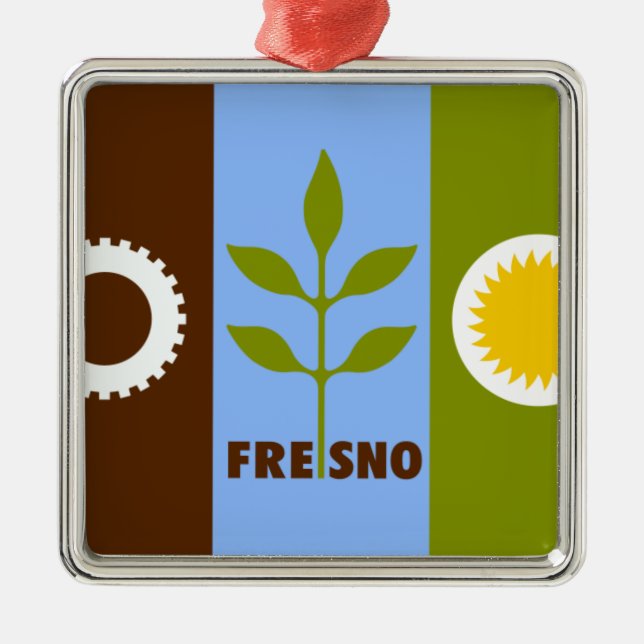 Fresno California Ornament (Front)