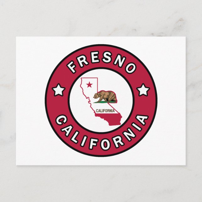 Fresno California Postcard (Front)