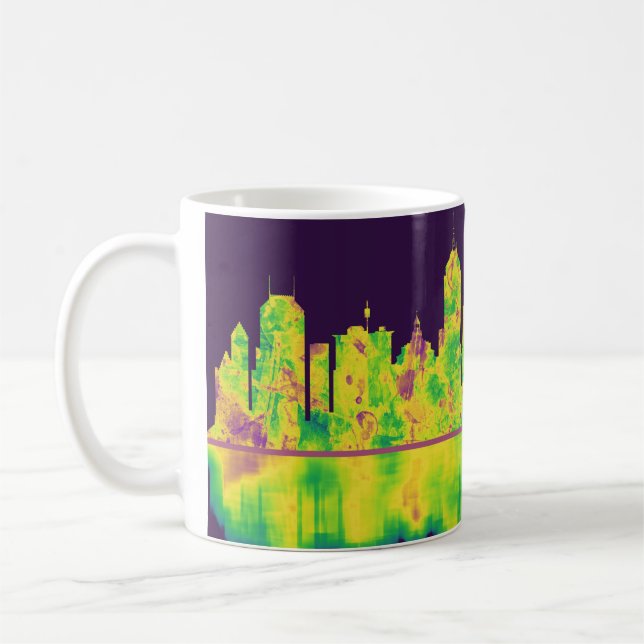 Fresno California Skyline Coffee Mug (Left)