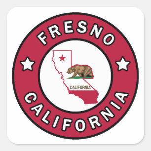Fresno California Square Sticker