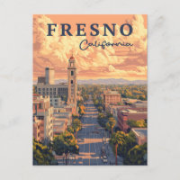 Fresno California Urban Landscape 