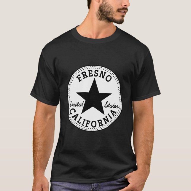 Fresno California Usa United States Surf Skater Gi T-Shirt (Front)