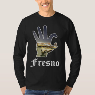 Fresno California Westside Sign West Coast Hand Si T-Shirt
