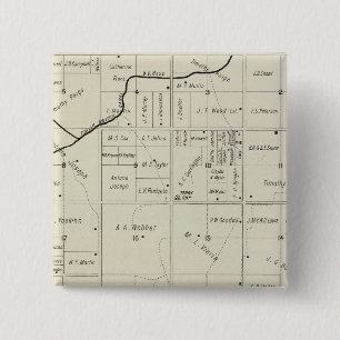 Fresno County, California 12 15 Cm Square Badge