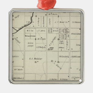 Fresno County, California 12 Metal Tree Decoration