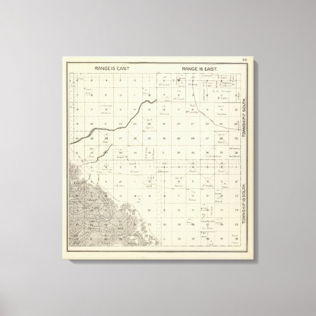 Fresno County, California 14 Canvas Print (Front)