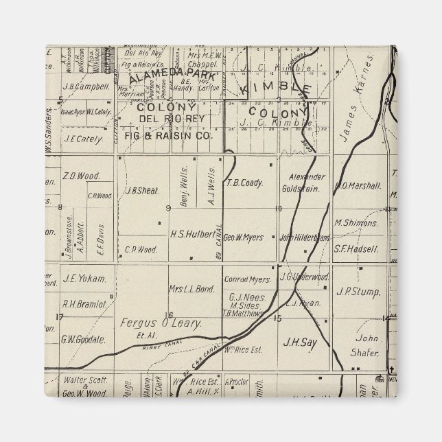 Fresno County, California 2 Magnet (Front)