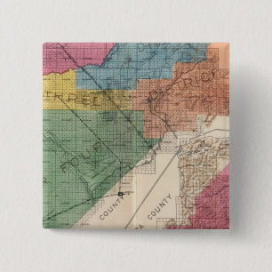 Fresno County, California 31 15 Cm Square Badge