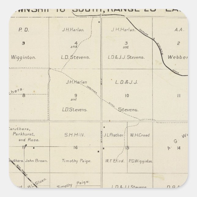 Fresno County, California 33 Square Sticker (Front)