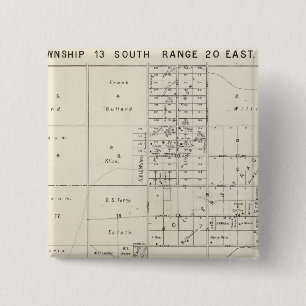 Fresno County, California 34 15 Cm Square Badge