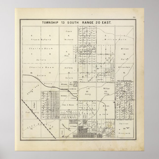 Fresno County, California 34 Poster (Front)