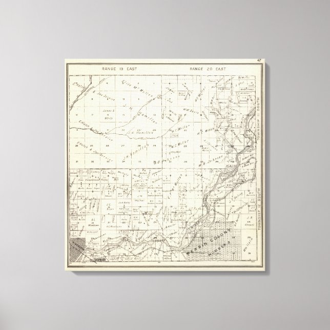 Fresno County, California 3 Canvas Print (Front)