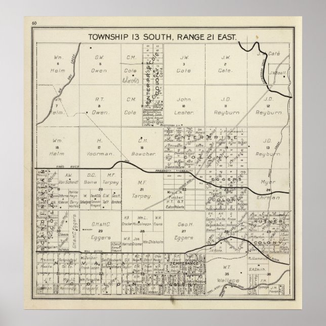 Fresno County, California 4 Poster (Front)