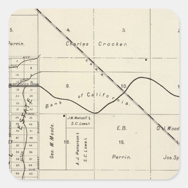 Fresno County, California 7 Square Sticker (Front)