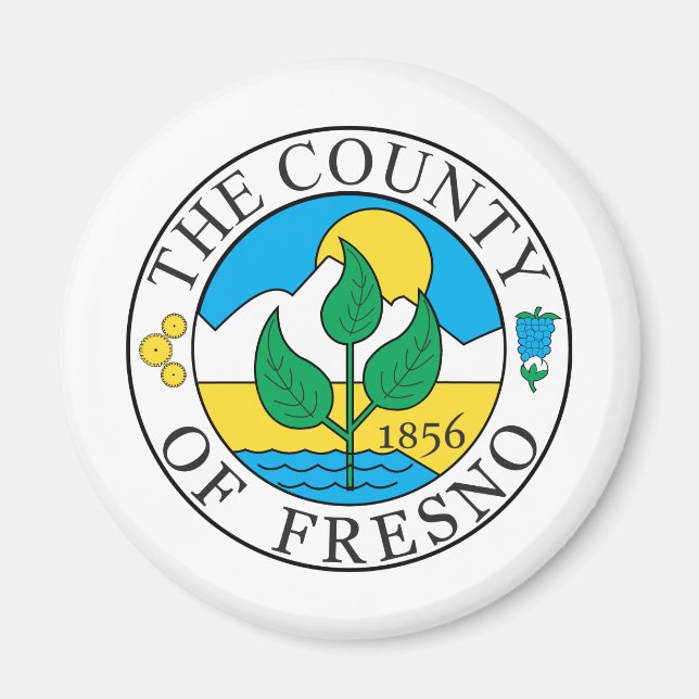 Fresno county seal magnet (Front)