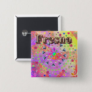 Fresno Lucky Golden Button