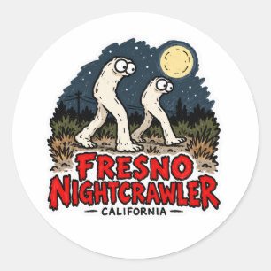 Fresno Nightcrawler California Cryptid Sticker