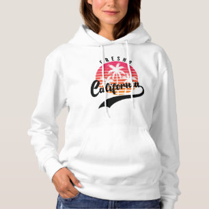 Fresno Retro White Women's Hoodie