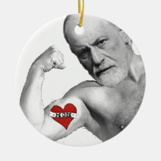 Freud Loves His Mother Ceramic Tree Decoration