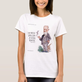Freud & Quote About Cats Womens T-Shirt
