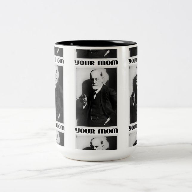 Freud 'Your Mum' - 15oz Coffee Cup (Center)