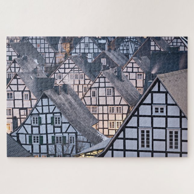 Freudenberg half-timbered houses, Germany Jigsaw Puzzle (Horizontal)