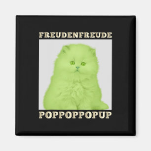 Freudenfreude Poppoppop Up Feline Lover Cat  Magnet