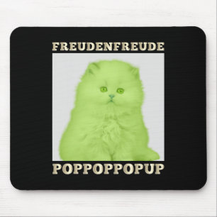 Freudenfreude Poppoppop Up Feline Lover Cat Mouse Pad