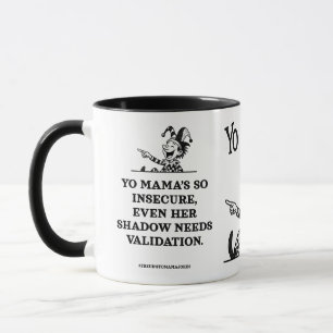 freudian yo mama jokes - Insecure Mug