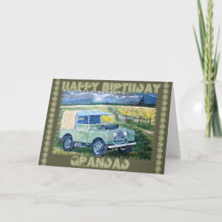 "FREYA" Birthday Greetings Card for Grandad.