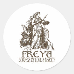 Freya Classic Round Sticker
