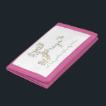 Freya name and meaning F names wallet<br><div class="desc">Encourage saving with this cute girls personalised name beginning with F and name meaning hearts and flowers designed wallet. Ideal to give when gifting money. Currently reads Freya A lady goddess of beauty & love. © Unique art design by Sarah Trett. www.sarahtrett.com for www.mylittleeden.com on zazzle.</div>