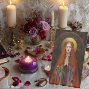 Freyja Goddess of MagicK Love and Beauty Portrait Pedestal Sign