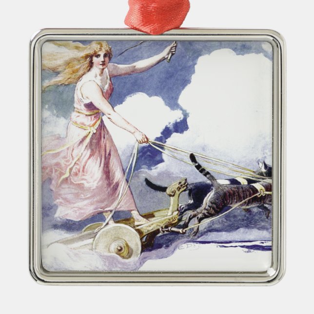 Freyja Metal Tree Decoration (Front)