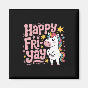 Fri-yay Teacher Fry Yay Friday Weekend Happy Fri-y Magnet