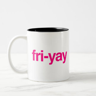 fri-yay Two-Tone coffee mug