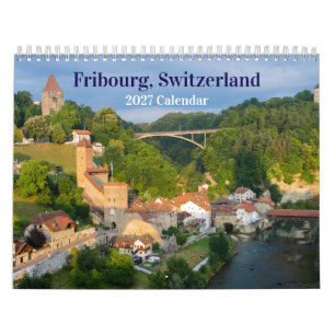 Fribourg Switzerland 2027 Calendar