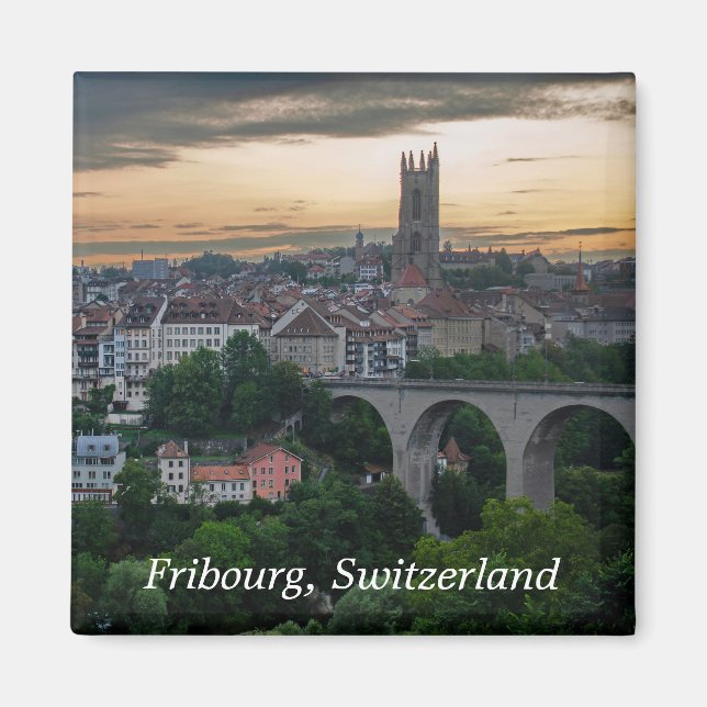 Fribourg Switzerland Photo Magnet (Front)