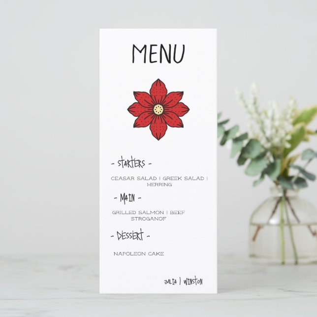Frida Collection Menu (Standing Front)