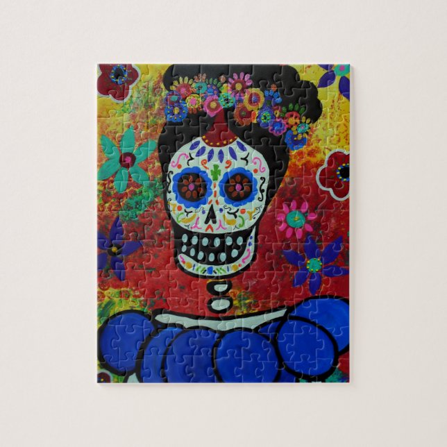 Frida Dia de Los Muertos Puzzle (Vertical)