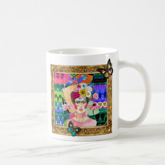 FRIDA Gets Framed, original art coffee mugs